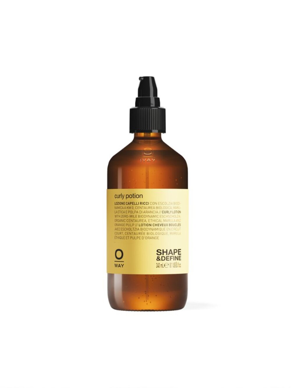 Oway curly potion 240ml. New, Organic.